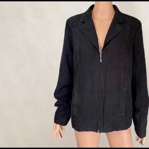 Studio Works sueded zipper jacket